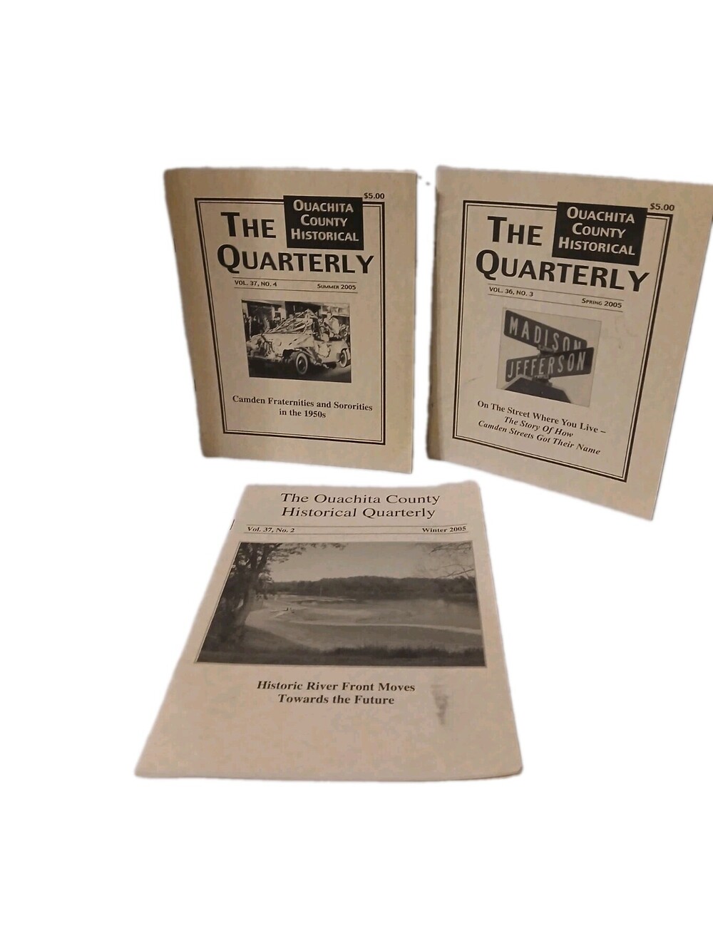 Lot Of 3 The Quarterly Ouachita County Historical 2005 Camden Arkansas